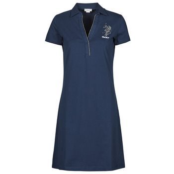 CHRISTINE DRESS SS  women's Dress in Blue. Sizes available:S,L,XS