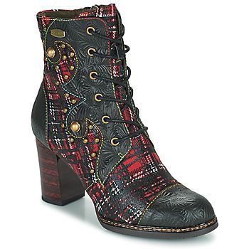 ELCEAO  women's Low Ankle Boots in Red. Sizes available:3.5,4,5,6.5,7.5