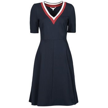 PUNTO F F KNEE DRESS SS  women's Dress in Blue. Sizes available:FR 34,FR 36,FR 38,FR 40,FR 42