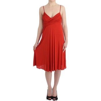 Red A-Line Cocta  women's Dress in multicolour. Sizes available:IT S