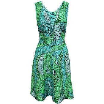 Green Print Dress -Pre Ow  women's Dress in Green. Sizes available:EU S