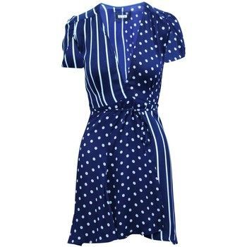 Mini Wrap Dress Wi  women's Dress in Blue. Sizes available:EU XS
