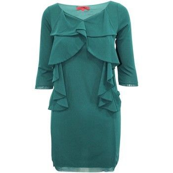 Green Mid Sleeves  women's Dress in Green. Sizes available:EU S