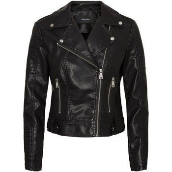 Veste femme  vmkerriultra  women's Leather jacket in Black. Sizes available:EU S