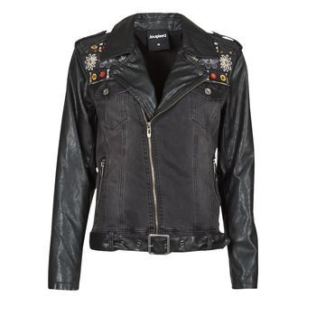 MERX  women's Leather jacket in Black