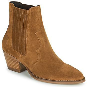 VELIA  women's Low Ankle Boots in Brown
