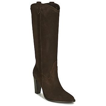 BR80185  women's High Boots in Brown