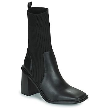 SIMOUN  women's Low Ankle Boots in Black