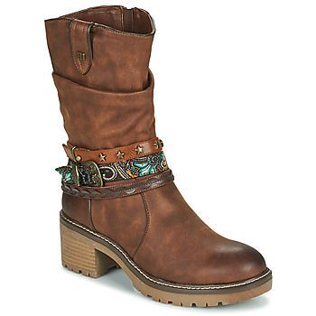 50003-C52072  women's Low Ankle Boots in Brown