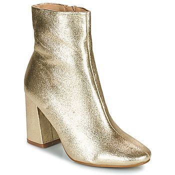 PEDROLYN  women's Low Ankle Boots in Gold