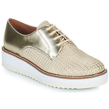 ORPLOU  women's Casual Shoes in Gold