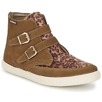 16706  women's Shoes (High-top Trainers) in Brown