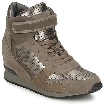 DRUM  women's Shoes (High-top Trainers) in Brown