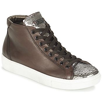 ALEXA  women's Shoes (High-top Trainers) in Brown