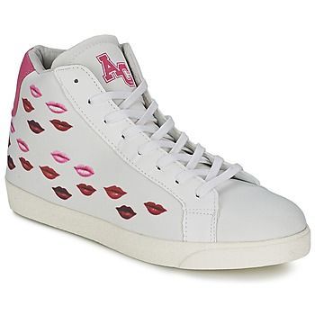 KISS KISS  women's Shoes (High-top Trainers) in White