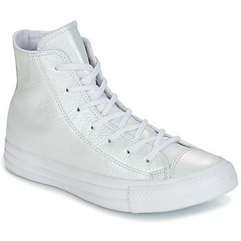 CHUCK TAYLOR ALL STAR IRIDESCENT LEATHER HI IRIDESCENT LEATHER H  women's Shoes (High-top Trainers) in White