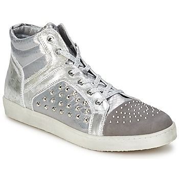 90CR  women's Shoes (High-top Trainers) in Silver