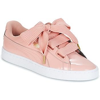 BASKET HEART PATENT W'S  women's Shoes (Trainers) in Pink