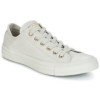 Chuck Taylor All Star Ox Mono Glam Canvas Color  women's Shoes (Trainers) in Grey