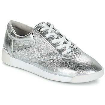 ADDIE LACE UP  women's Shoes (Trainers) in Silver