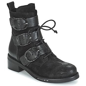 MOEZ  women's Mid Boots in Black