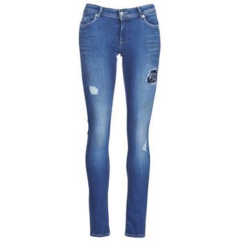 LOKA  women's Skinny Jeans in Blue