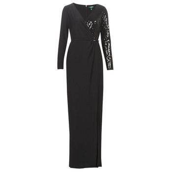 BELLAMY  women's Long Dress in Black