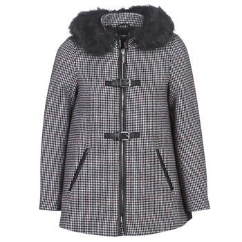 GRITO  women's Coat in Grey