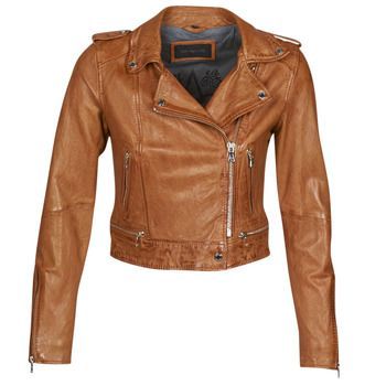 KYOTO  women's Leather jacket in Brown. Sizes available:XXL,XS