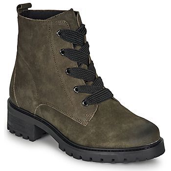 ELISE  women's Mid Boots in Green. Sizes available:6,6.5,7.5