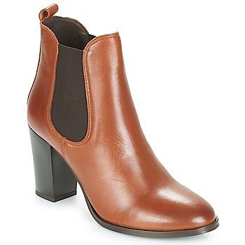 CLAFOUTI  women's Low Ankle Boots in Brown. Sizes available:6,6.5,7.5