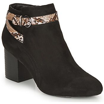 EVA  women's Low Ankle Boots in Black. Sizes available:4,6,7.5