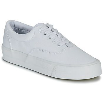 CLASSIC LACE UP TRAINER  women's Shoes (Trainers) in White