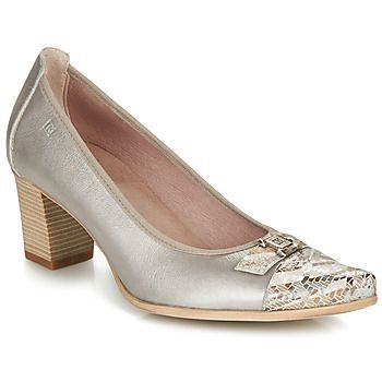 LEA  women's Court Shoes in Silver. Sizes available:3.5