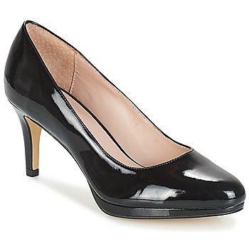 CRYSTAL  women's Court Shoes in Black. Sizes available:6.5