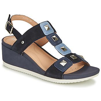 D ISCHIA  women's Sandals in Blue. Sizes available:3,5,6,7,3.5
