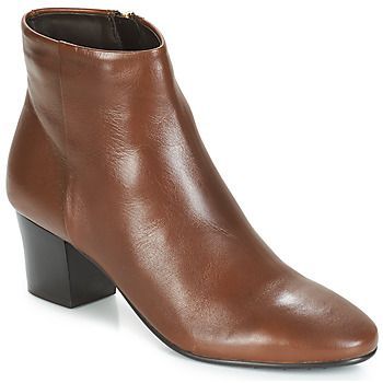 FAME  women's Low Ankle Boots in Brown. Sizes available:7.5