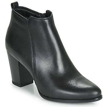 MAGDA  women's Mid Boots in Black. Sizes available:7.5