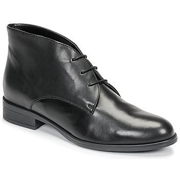 EMILIE  women's Mid Boots in Black. Sizes available:4,7.5