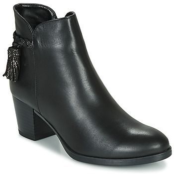 MARYLOU  women's Mid Boots in Black. Sizes available:5,6.5