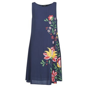 ANJOU  women's Dress in Blue. Sizes available:UK 8