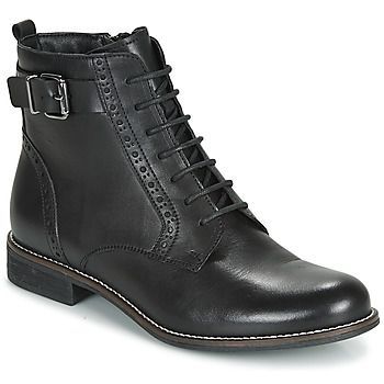 CHEPTELA  women's Mid Boots in Black. Sizes available:3.5,5