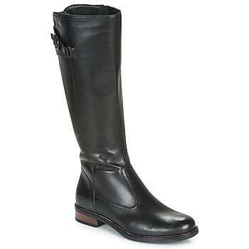 MAPEL  women's High Boots in Black. Sizes available:3.5,4