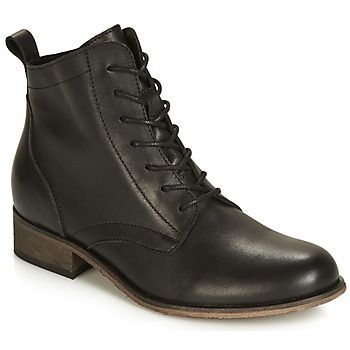 GODILLOT  women's Mid Boots in Black. Sizes available:3.5,4,5,6,6.5,7.5
