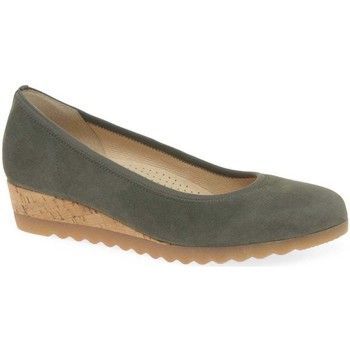 Epworth Womens Low Wedge Heeled Shoes  women's Shoes (Pumps / Ballerinas) in Green. Sizes available:4.5,5,5.5,6,6.5,7