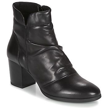 EBENE  women's Low Ankle Boots in Black. Sizes available:6.5
