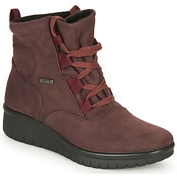 CALAIS 08  women's Mid Boots in Bordeaux. Sizes available:3.5