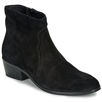 ELEANA  women's Mid Boots in Black. Sizes available:3.5,4,5,6,6.5