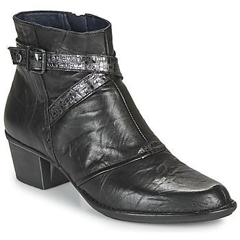 DALMA  women's Low Ankle Boots in Black. Sizes available:3.5,7.5,2.5