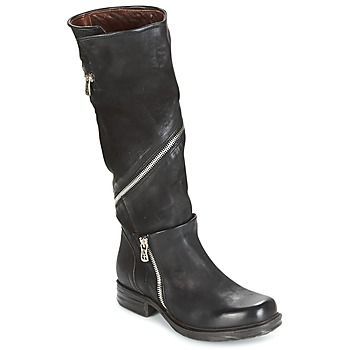 SAINT EC ZIP  women's High Boots in Black